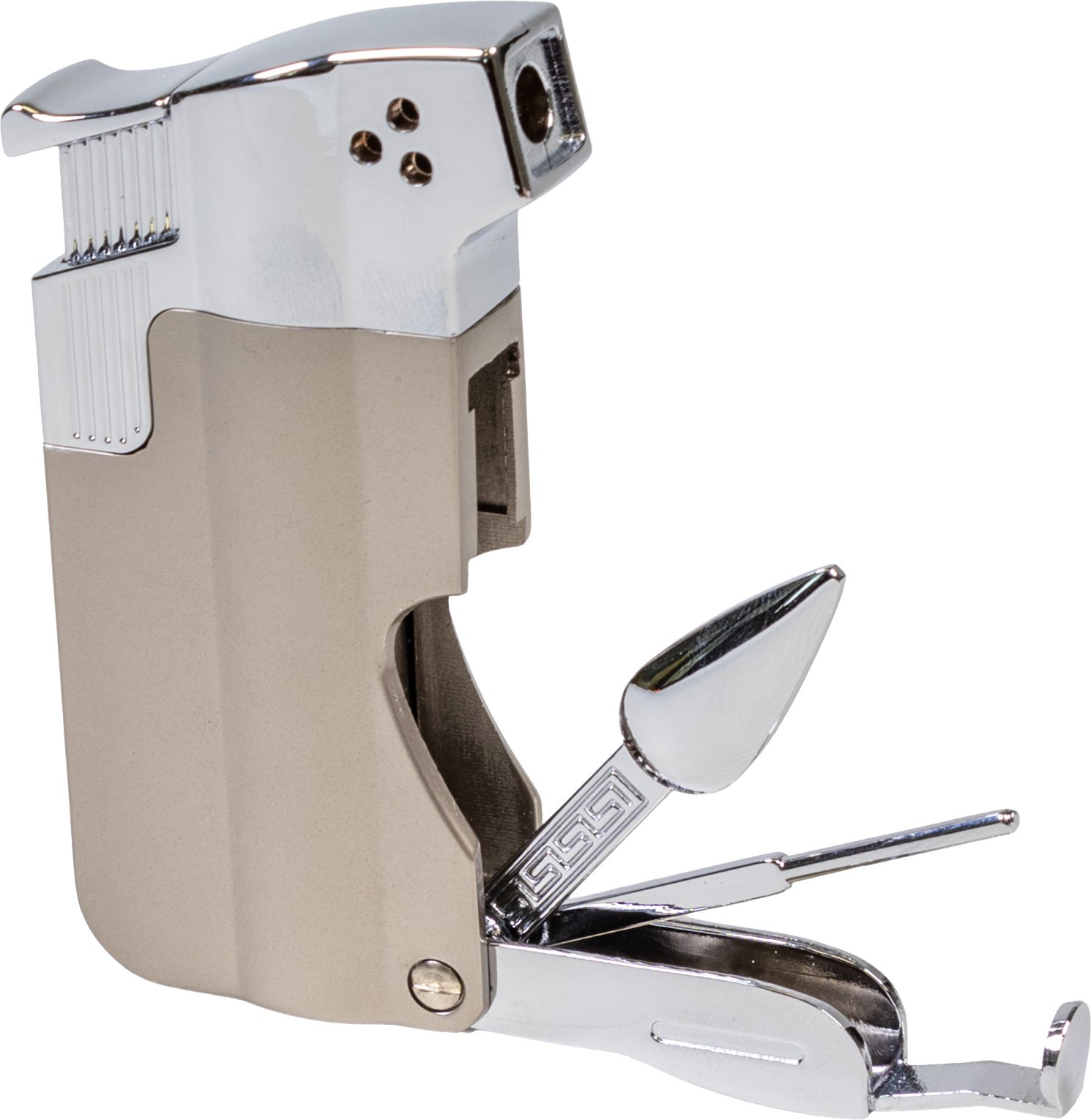 Jean Claude Pfeifenfeuerzeuge Philip light gun satin chrom (243641) Detailbild