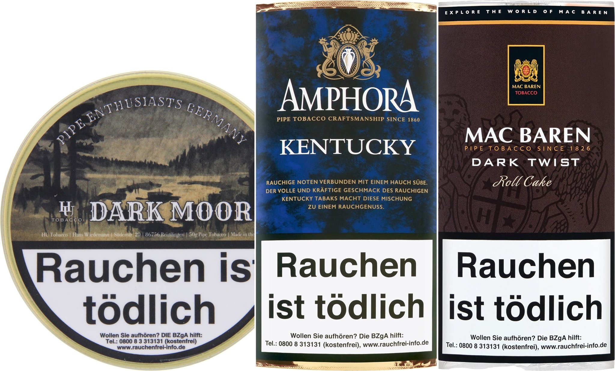 CIGARWORLD Pfeifentabak Tasting Bundle Kentucky Galore