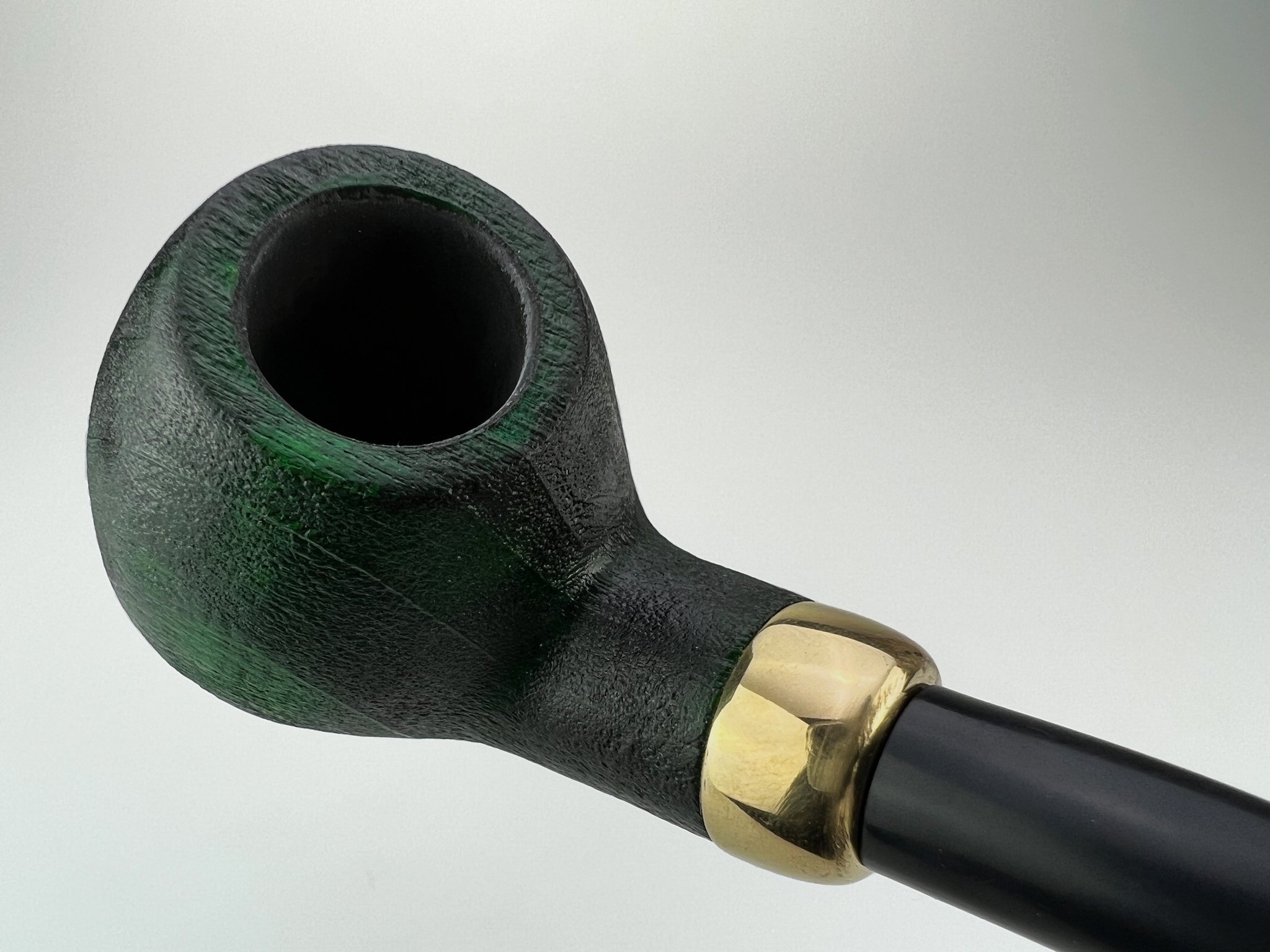  Pipes Ahorn (Maple) Pfeifen P005 Green sandblast 2
