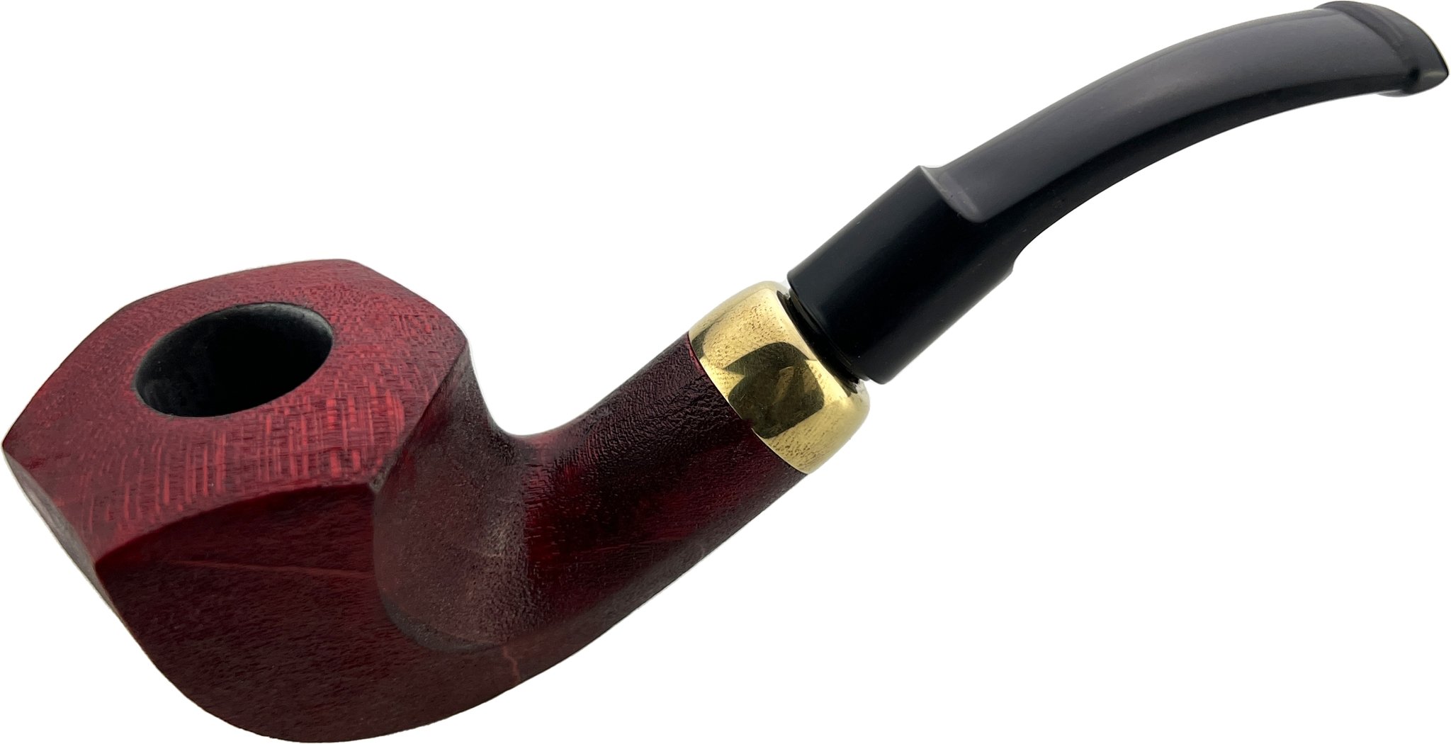  Anton Pipes Ahorn (Maple) Pfeifen Facet Bent Red sandblast