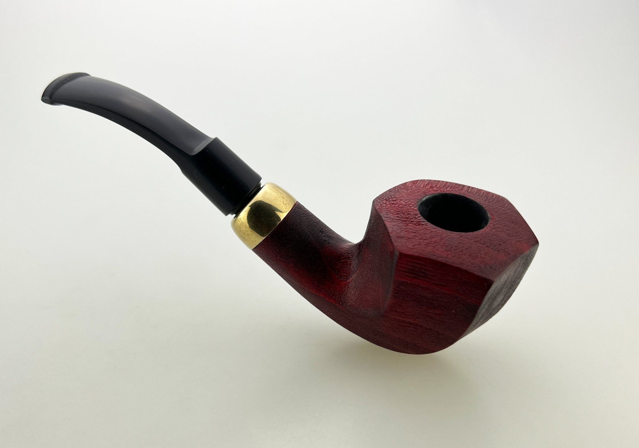 Anton Pipes Ahorn (Maple) Pfeifen Facet Bent Red sandblast