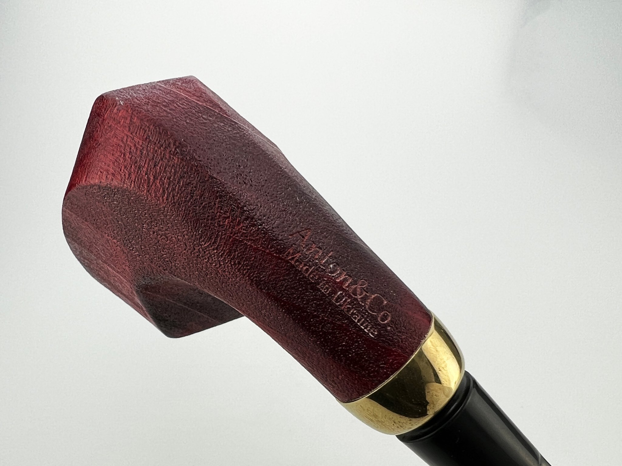 Anton Pipes Ahorn (Maple) Pfeifen Facet Bent Red sandblast 3