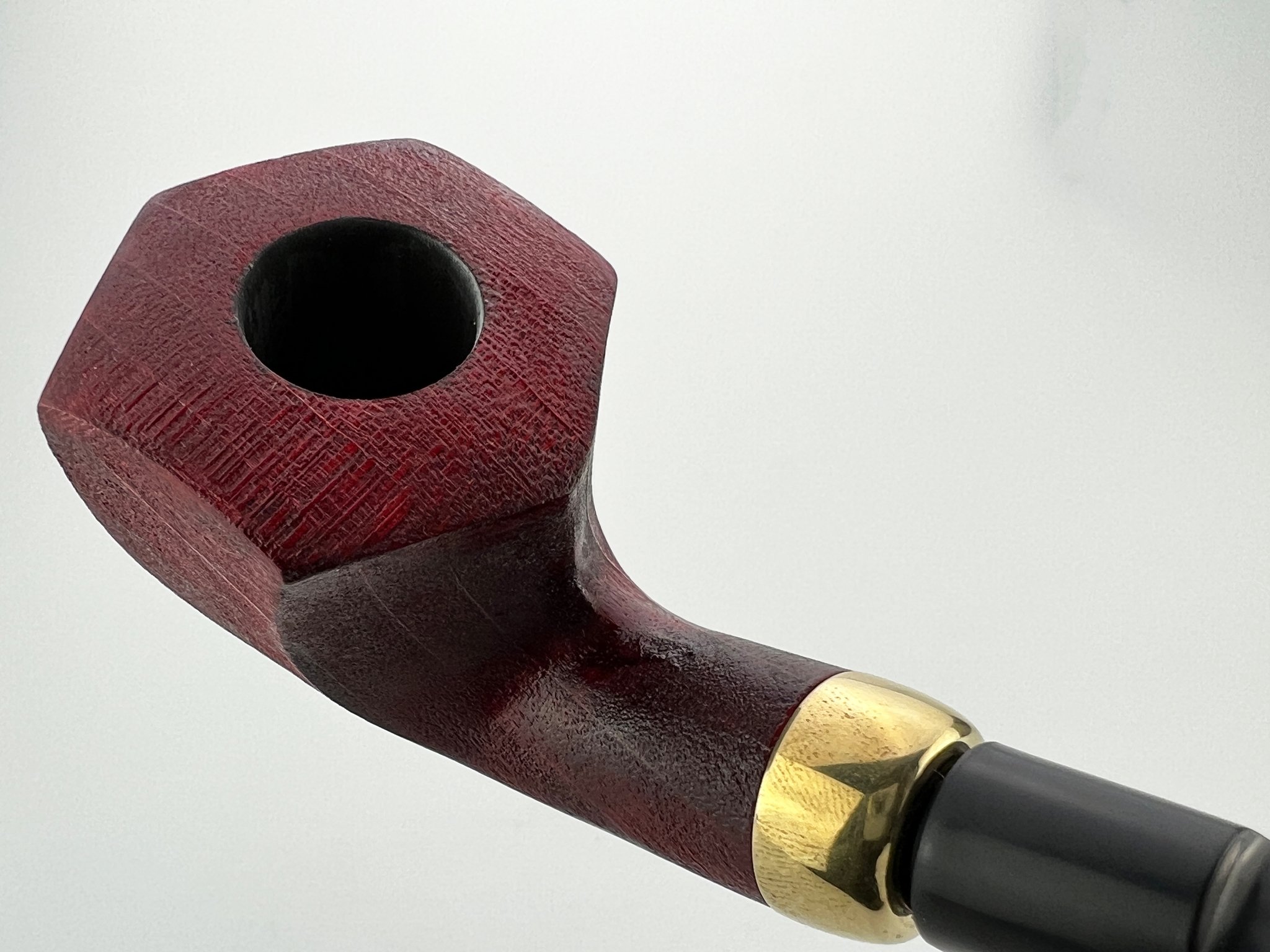 Anton Pipes Ahorn (Maple) Pfeifen Facet Bent Red sandblast 2