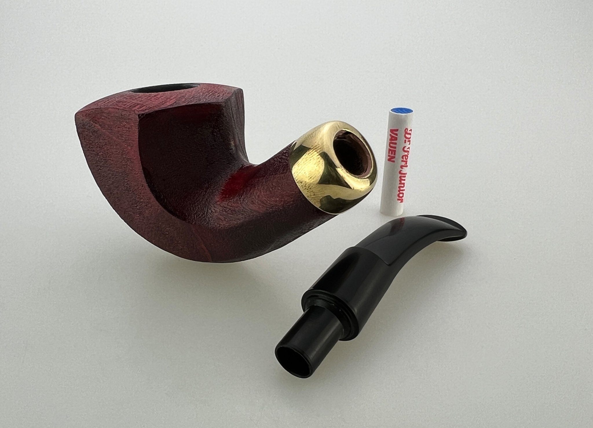 Anton Pipes Ahorn (Maple) Pfeifen Facet Bent Red sandblast 4