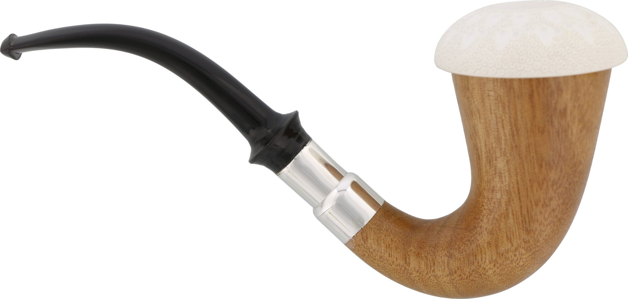 CPW Pipes Freehand Meerschaumpfeifen Calabash Nr. 27 rustiziert Detailbild