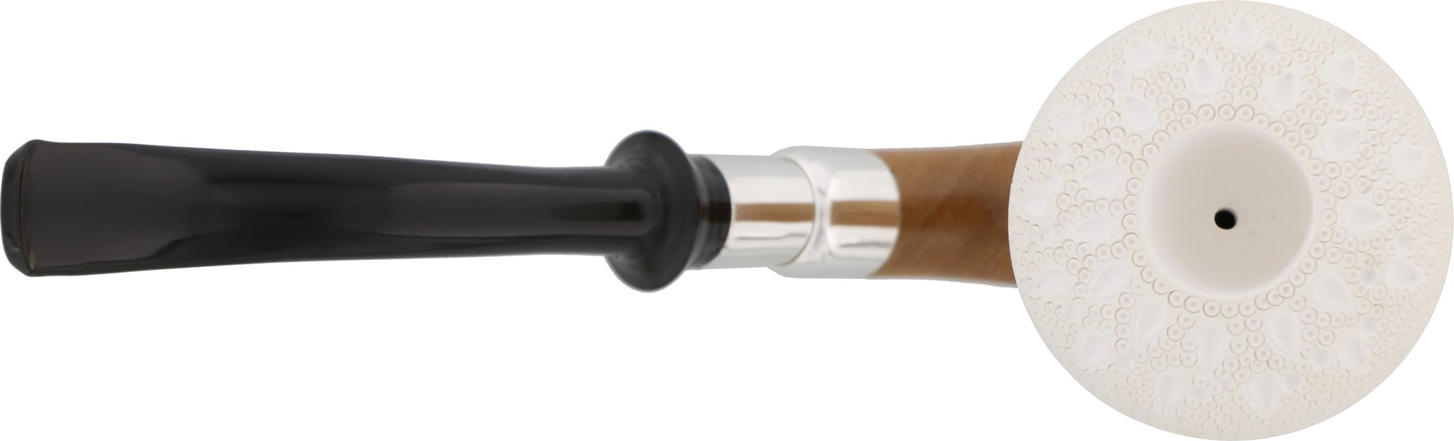 CPW Pipes Freehand Meerschaumpfeifen Calabash Nr. 27 rustiziert Draufsicht