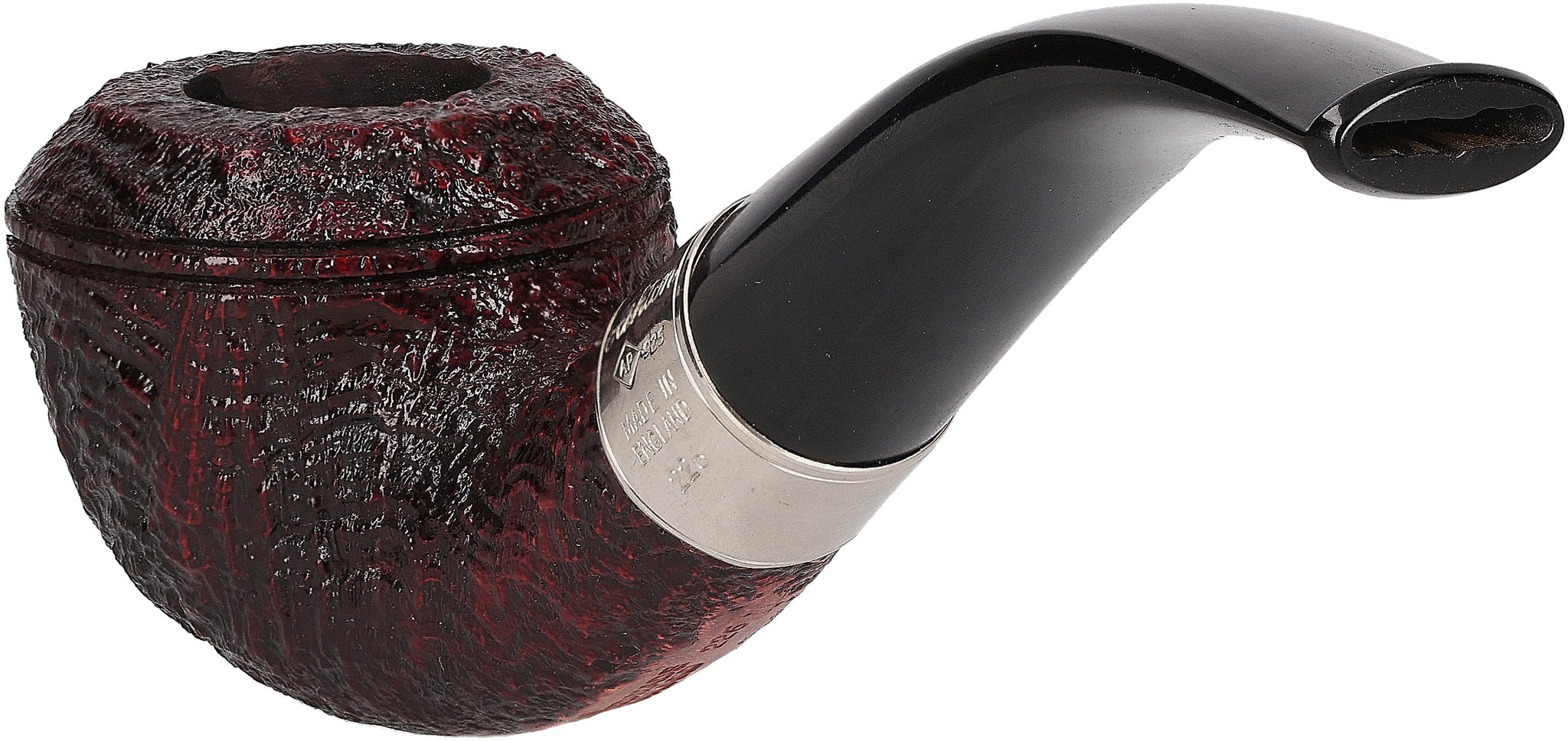 Ashton Pipes Pfeifen Pebble Grain Sandgestrahlt XXX Silber_02