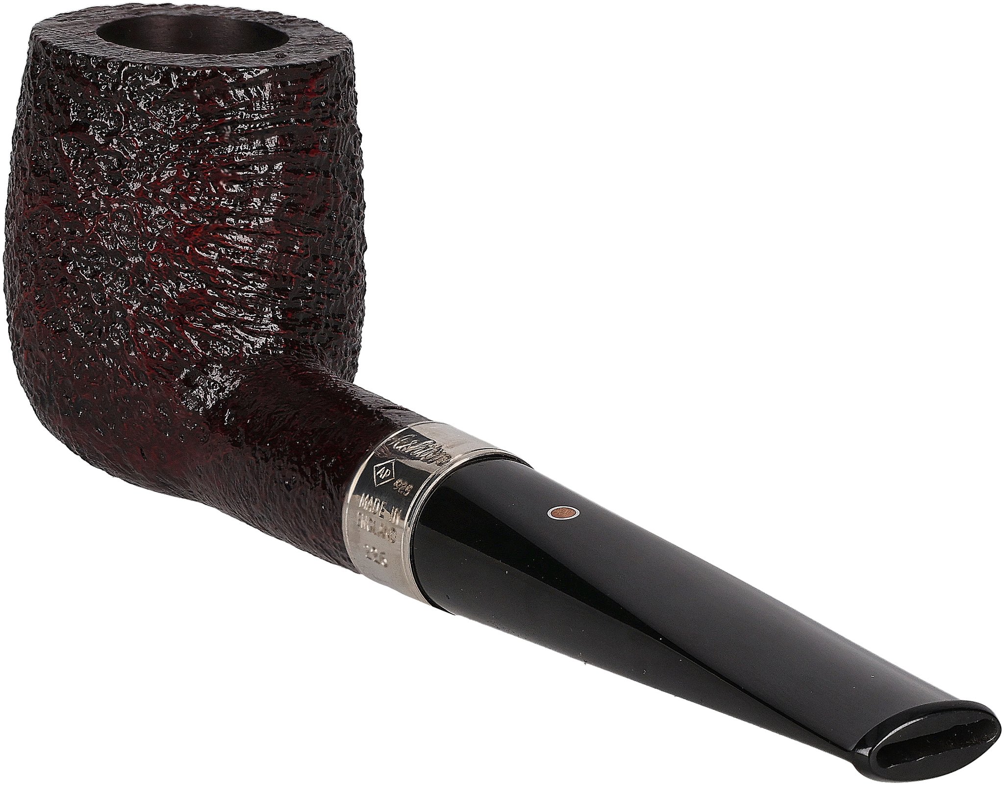 Ashton Pipes Pfeifen Pebble Grain Sandgestrahlt XXX Silber_02