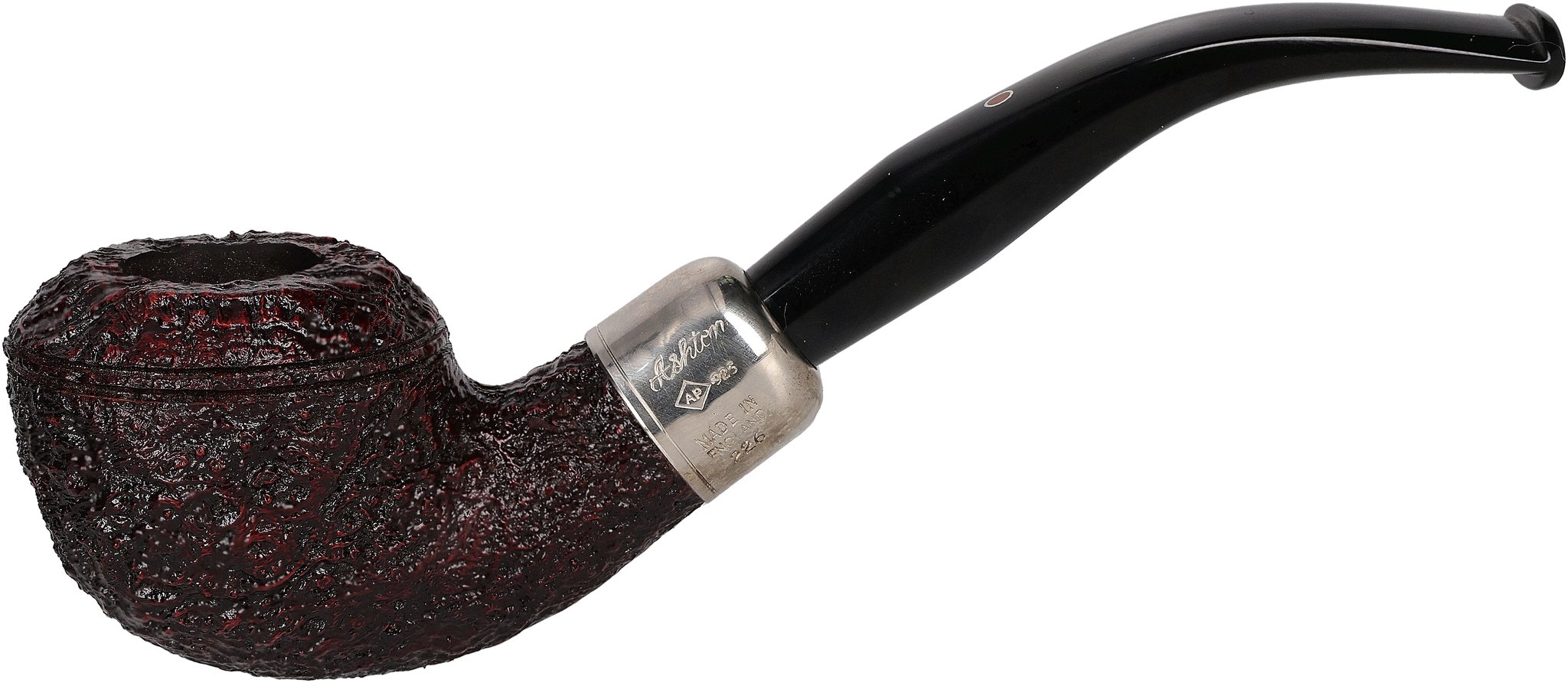 Ashton Pipes Pfeifen Pebble Grain Sandgestrahlt XXX Silber_01