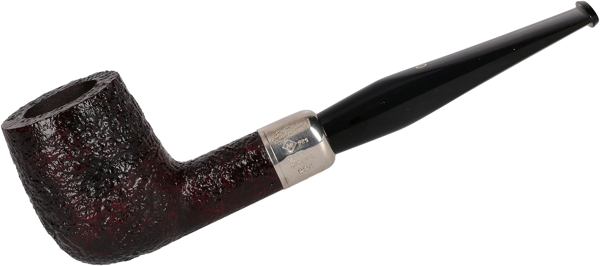 Ashton Pipes Pfeifen Pebble Grain Sandgestrahlt XXX Silber_01
