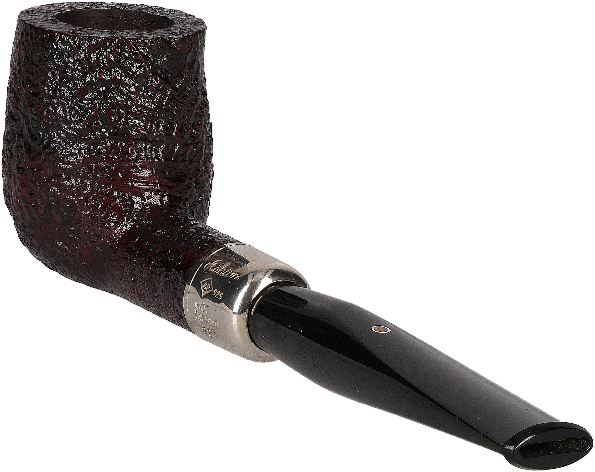 Ashton Pipes Pfeifen Pebble Grain Sandgestrahlt XXX Silber_02