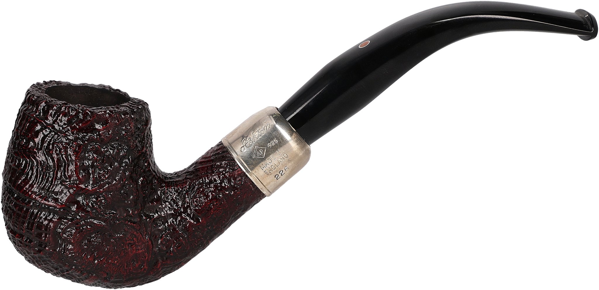 Ashton Pipes Pfeifen Pebble Grain Sandgestrahlt XXX Silber_01