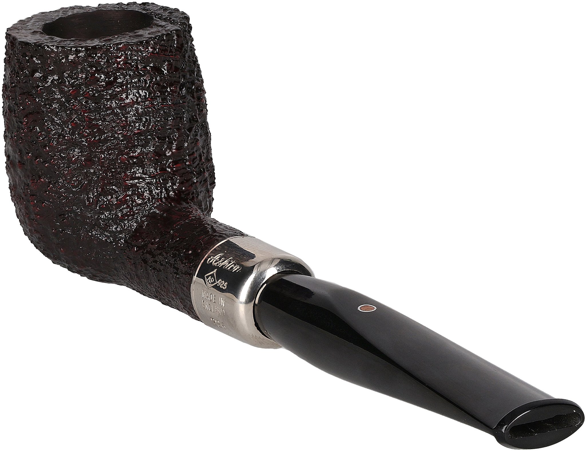Ashton Pipes Pfeifen Pebble Grain Sandgestrahlt XXX Silber_02