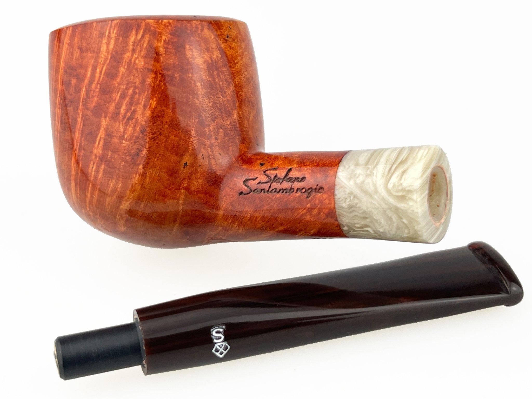 Stefano Santambrogio Pfeifen FP medium (interne Nr. 421) Detailbild 4