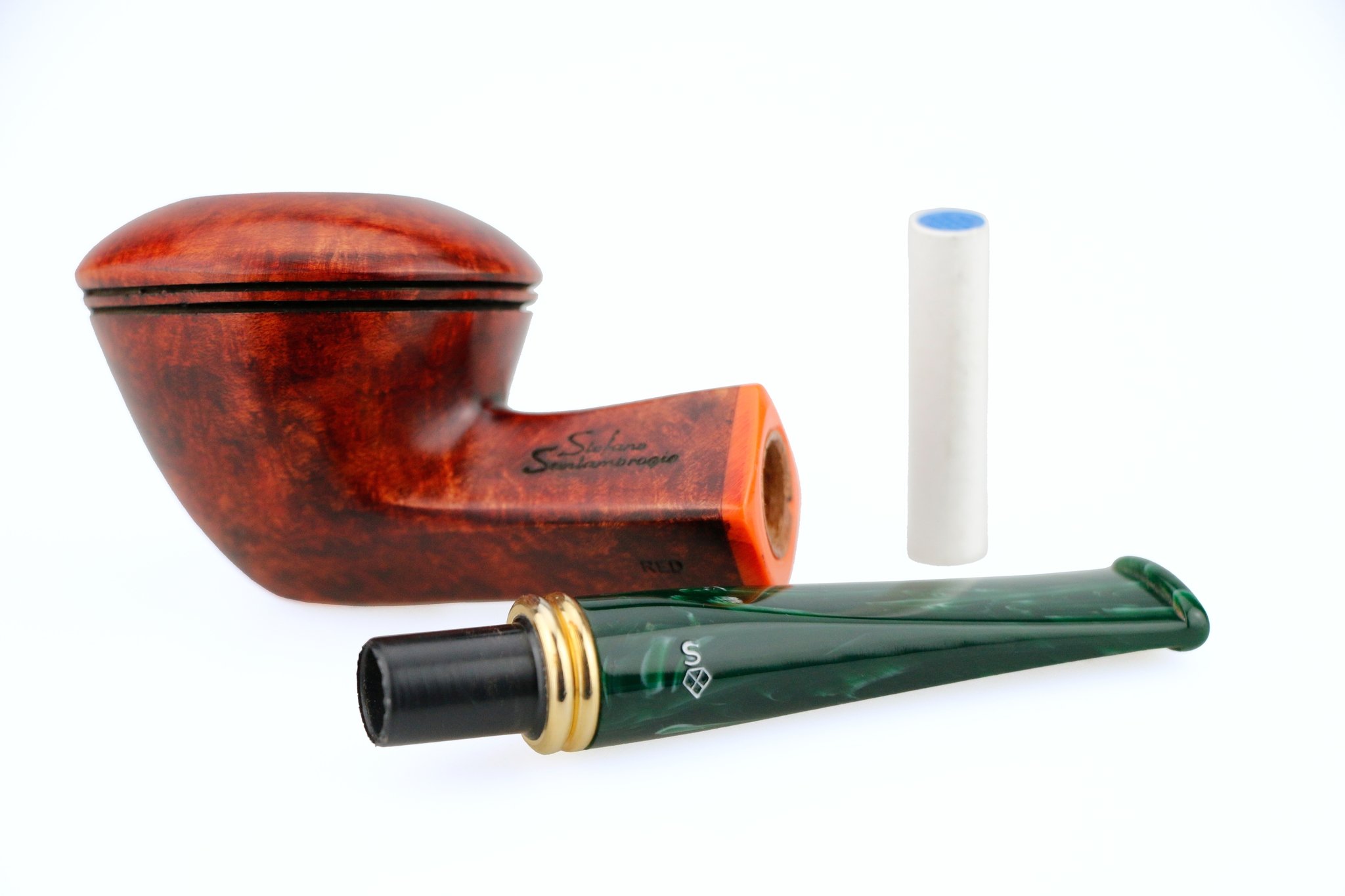 Stefano Santambrogio Pfeifen Red (interne Nr. 436) Detailbild 4