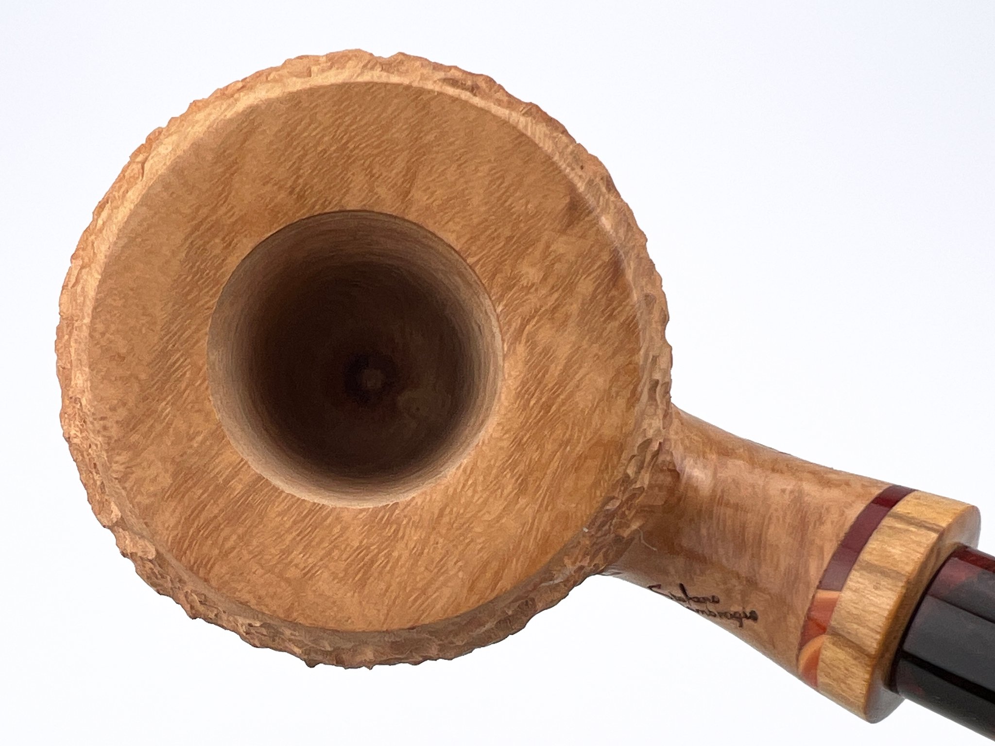 Stefano Santambrogio Pfeifen Rustic natural big (interne Nr. 452) Detailbild 3