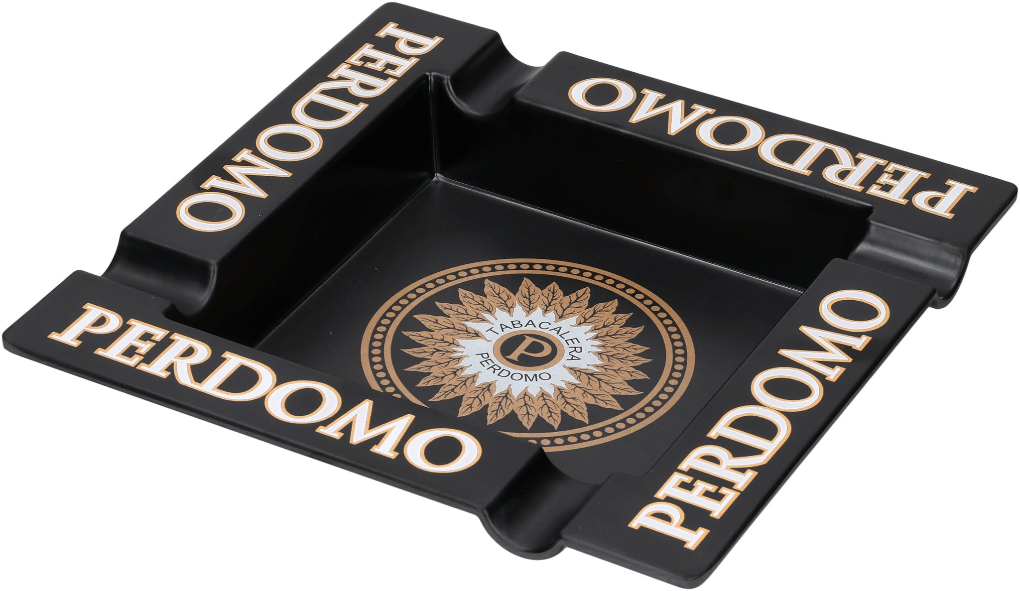 Perdomo Aschenbecher II Schwarz mit 4 Ablagen_01