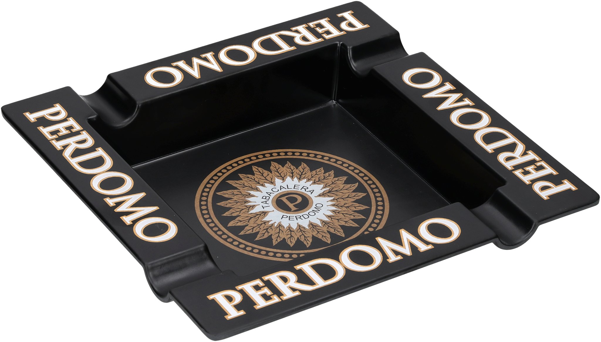 Perdomo Aschenbecher II Schwarz mit 4 Ablagen_02