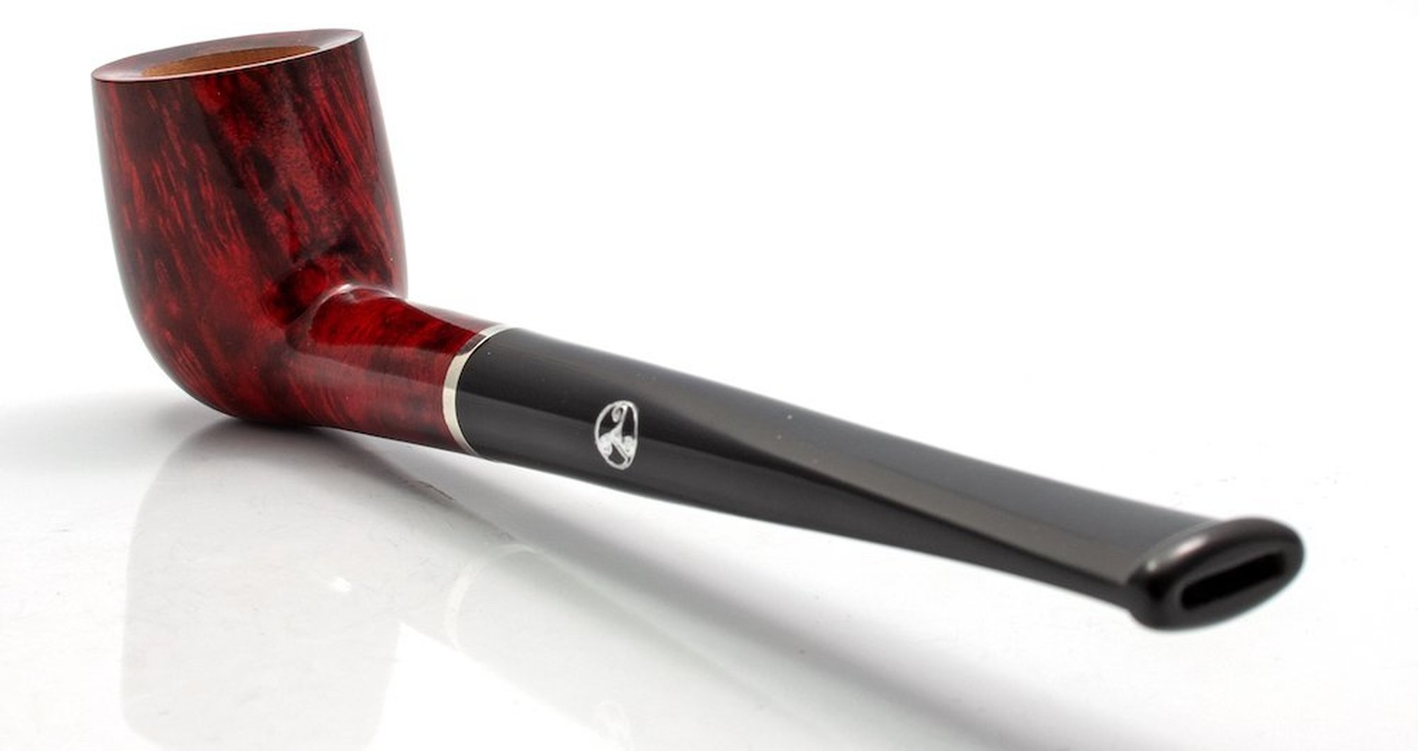 Rattray's Mary Pfeifen Burgundy 163 (B-Ware) gedreht Mundstück vorn