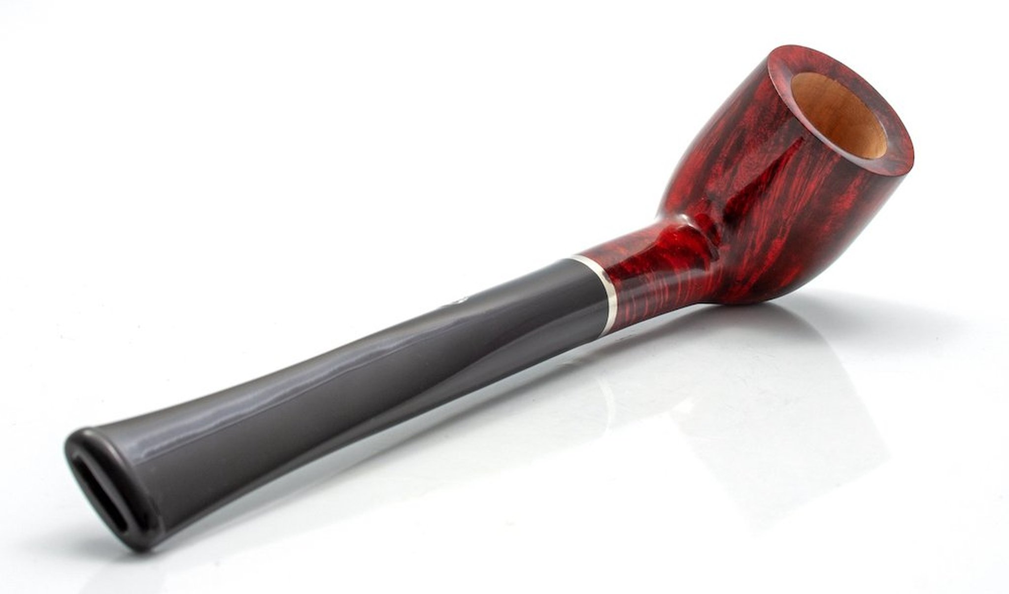 Rattray's Mary Pfeifen Burgundy 163 (B-Ware) gedreht Mundstück vorn links