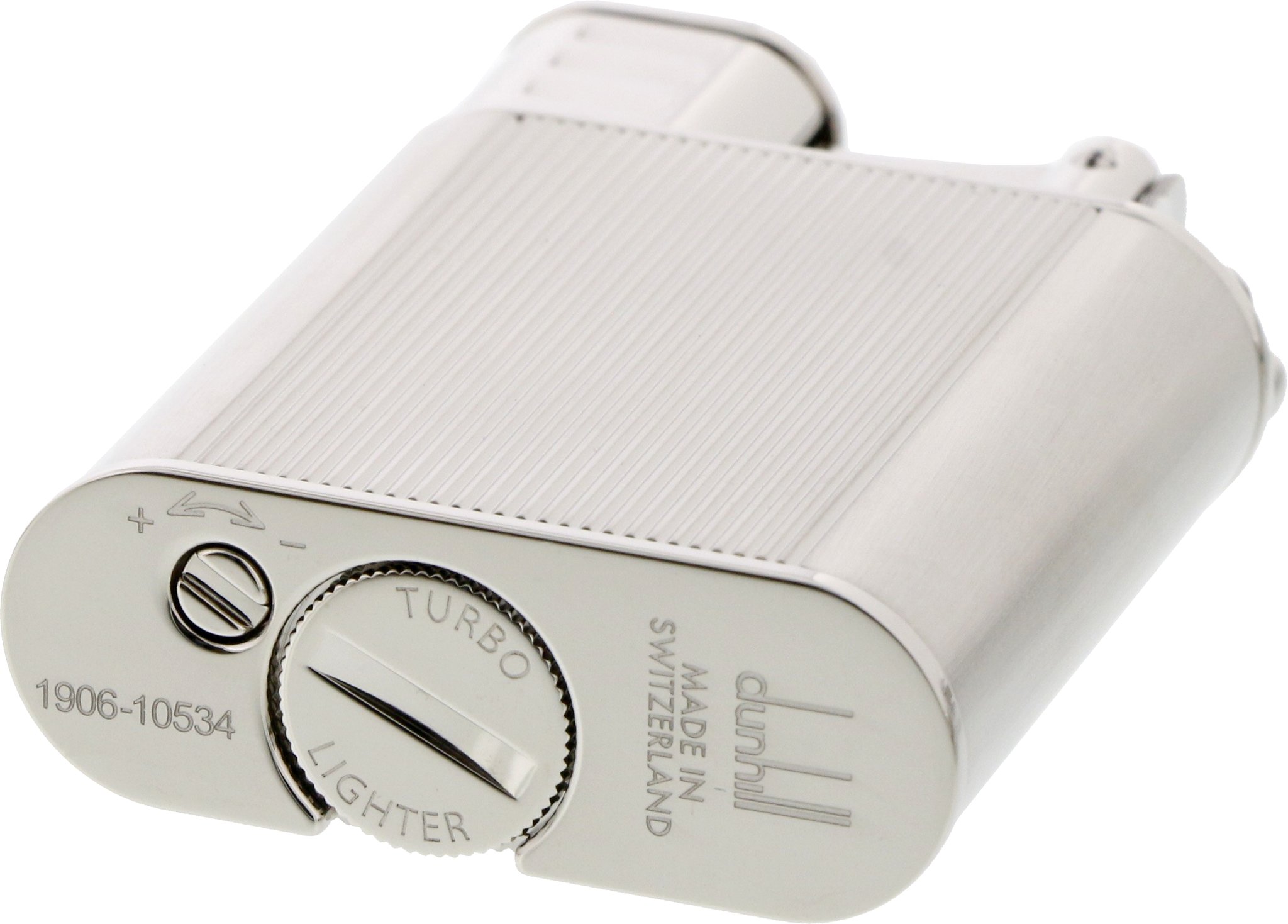 Dunhill The White Spot Unique Turbo ET Diamond Palladium Plate liegend