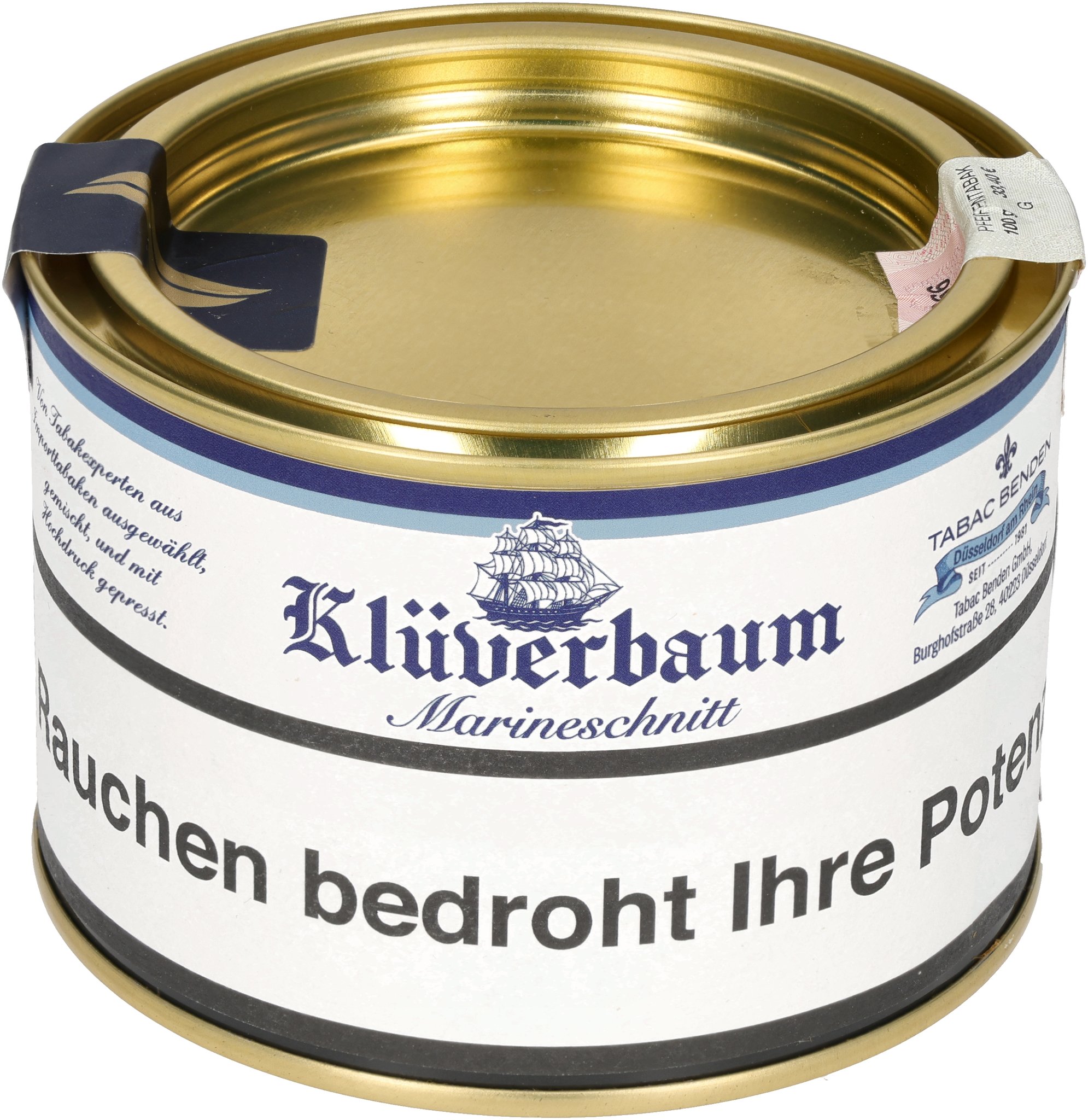 Klüverbaum Pfeifentabak 100g hinten
