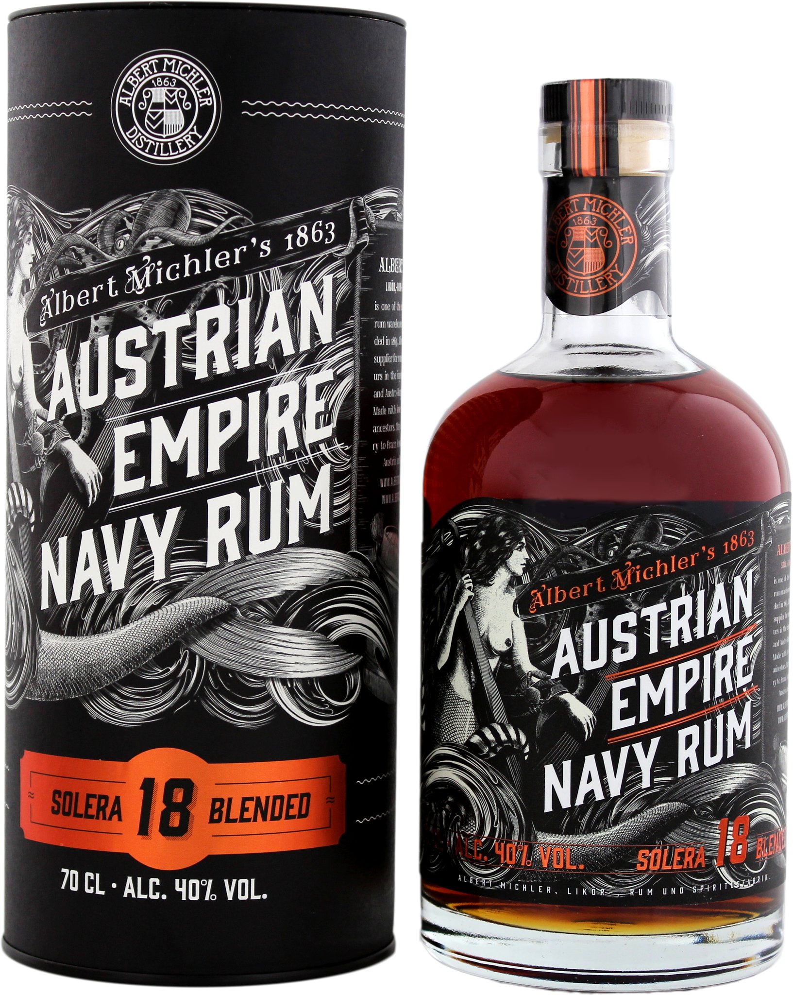 Austrian Empire Navy Rum Solera 18YO (0,7 l / 40 % vol.) (15210) Detailbild