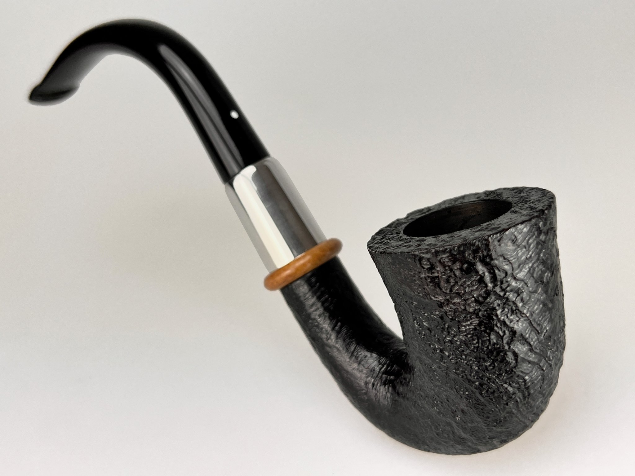 Dunhill The White Spot Pipes Shell Briar Gr. 5 Calabash Detailild 4