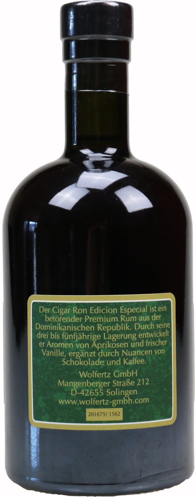 Cigar Ron Edicion Especial (0,7 l / 40 % Vol.) Rückseite