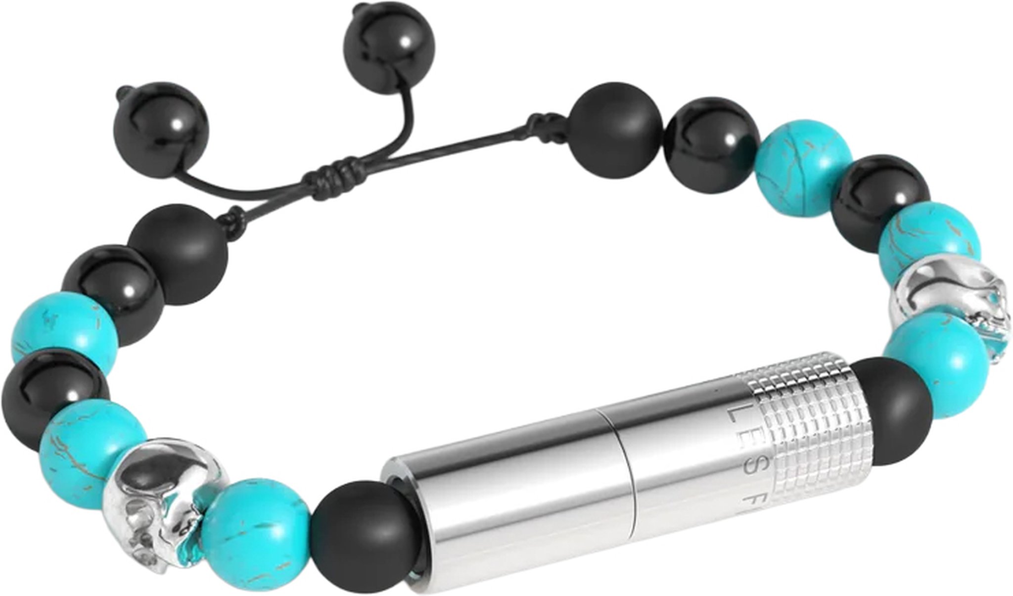 Les Fines Lames Punch Bracelets Turquoise Skull_01