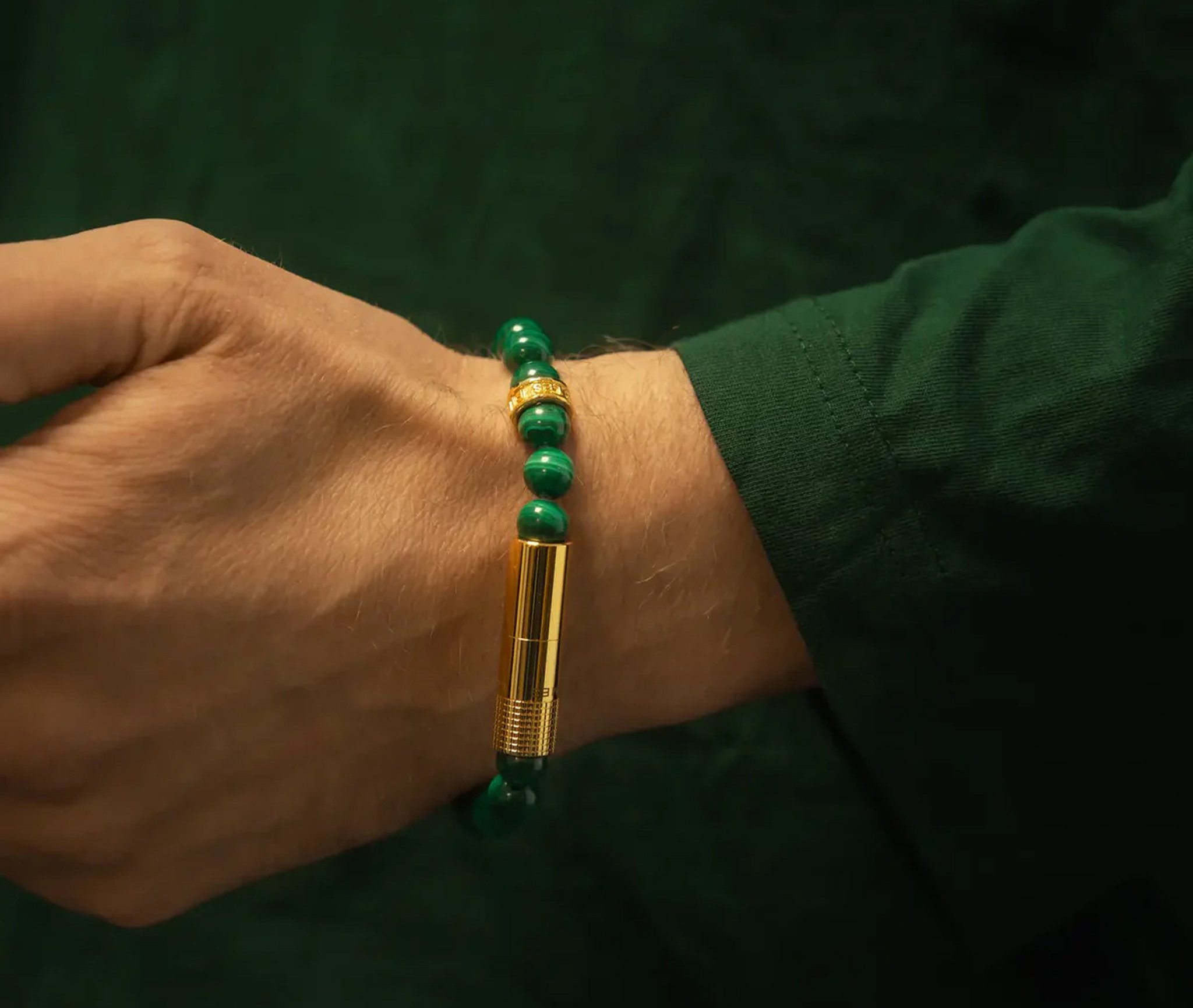 Les Fines Lames Punch Bracelets Verde Cobre Gold Ring_04