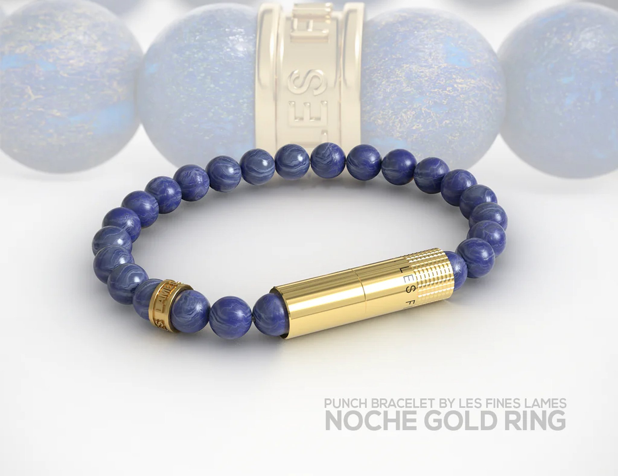 Les Fines Lames Punch Bracelets Noche Gold Ring - Elastic_02