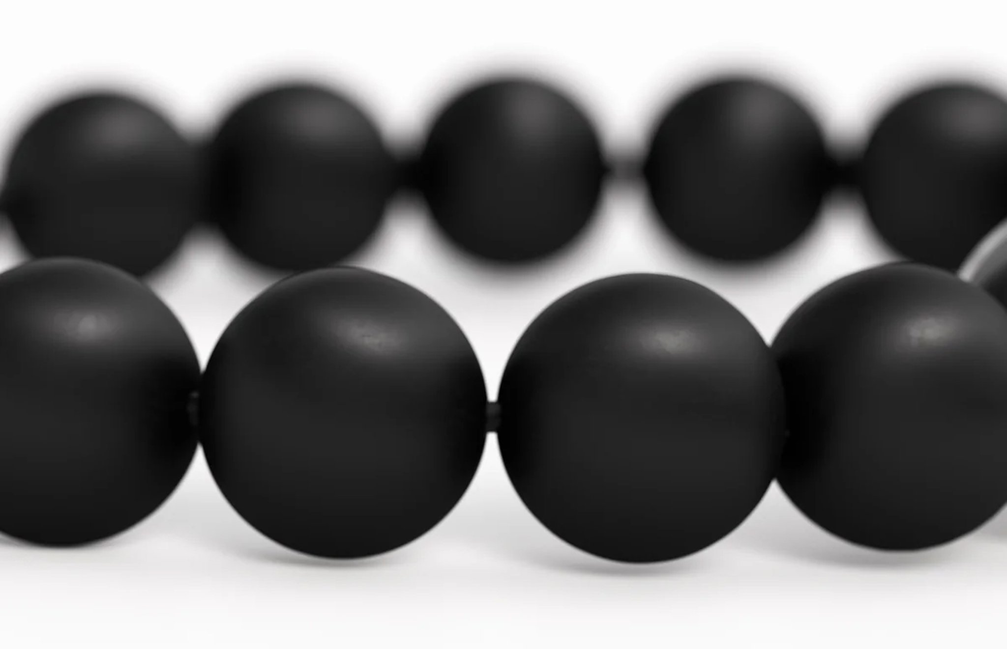 Les Fines Lames Punch Bracelets Onyx Matt - Elastic_03