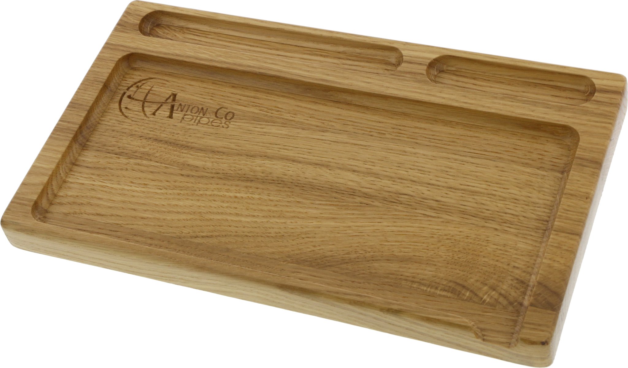 Anton Pipes Tabak Tablett Eiche Detailbild