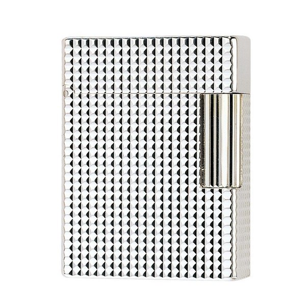 S.T. Dupont Ligne 1 klein versilbert carré (013110)