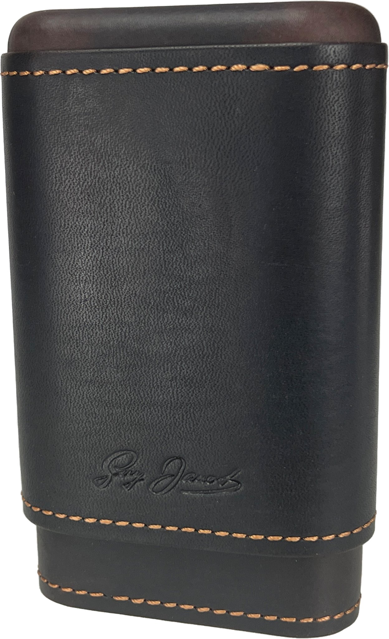 Guy Janot Zigarrenetui Crazy Horse 3er Extra mit Zedernholz (8826)