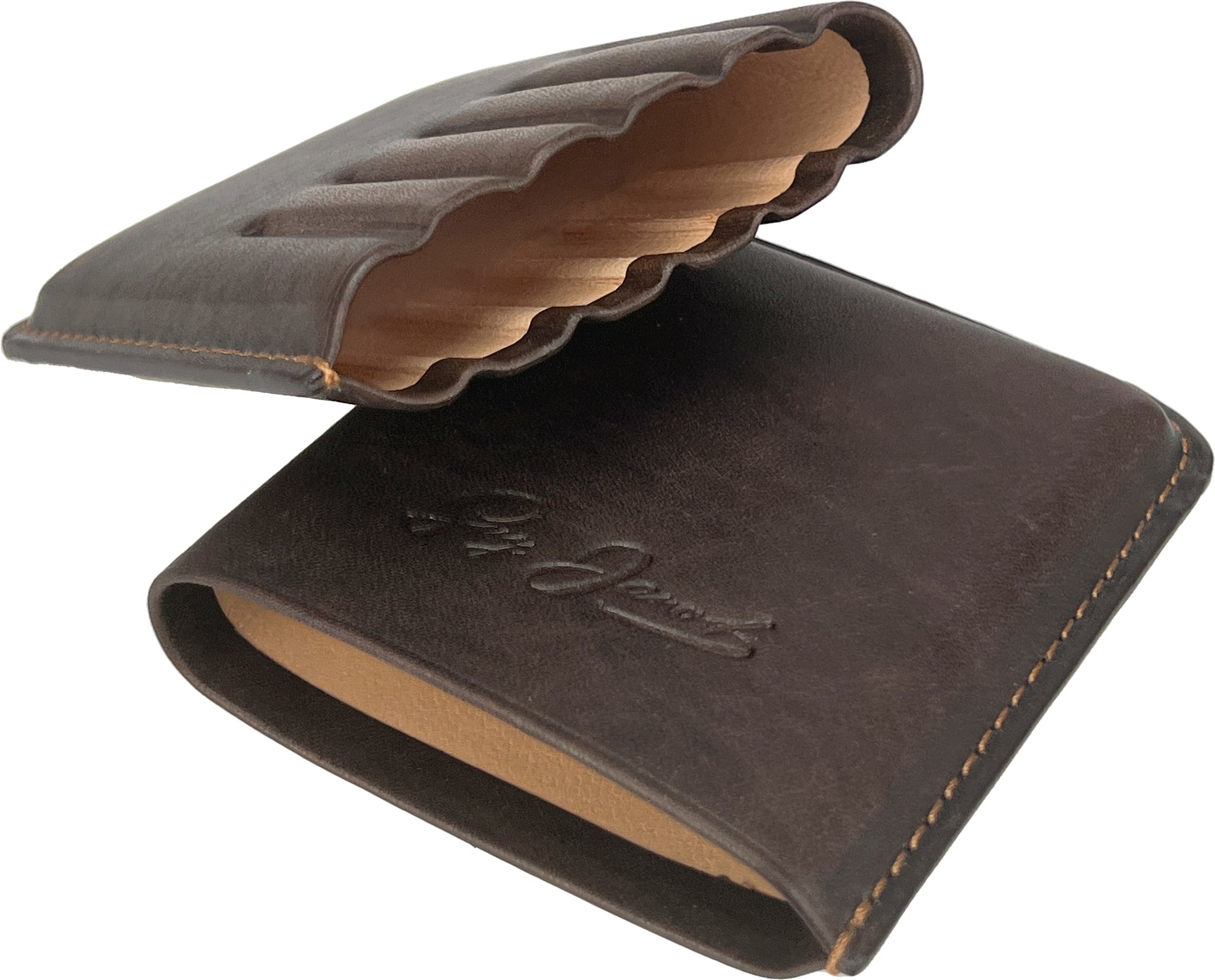 Guy Janot Zigarrenetui Crazy Horse 6er Zigarillo (8830) offen