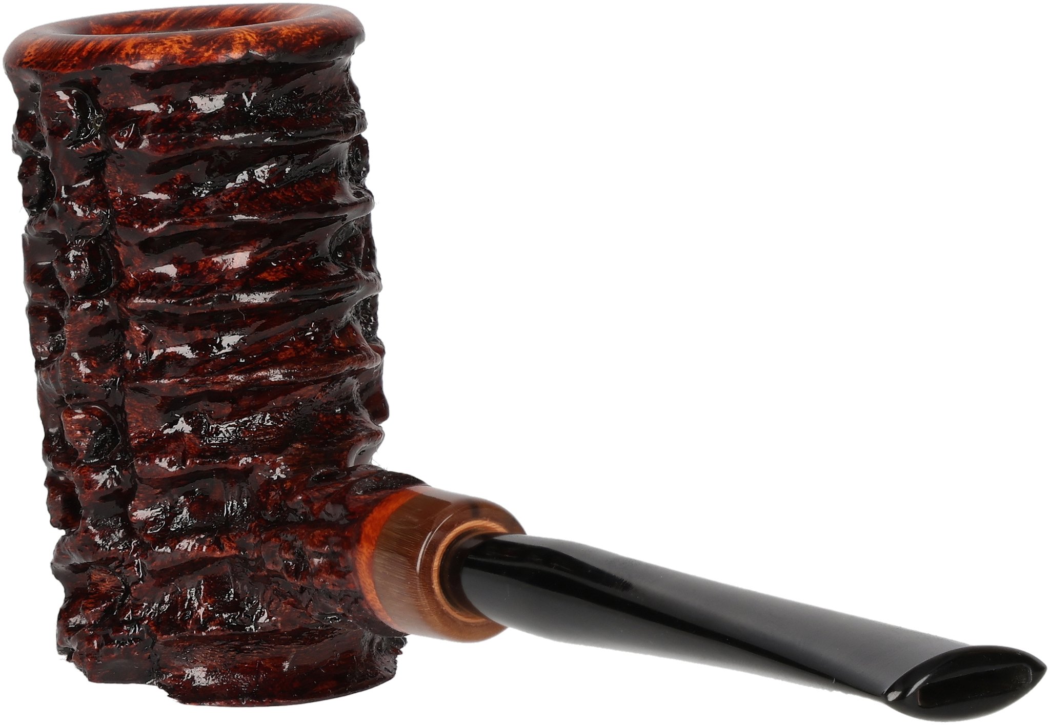 Tom Eltang Freehand Pfeifen Rustic Poker Dunkelbraun_02