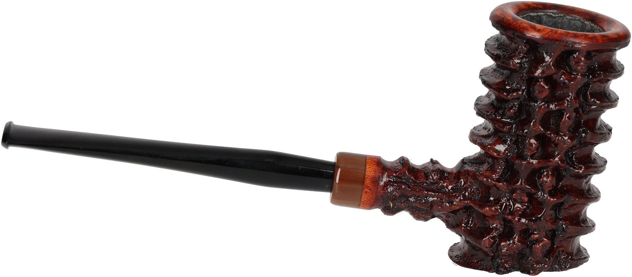 Tom Eltang Freehand Pfeifen Rustic Poker Dunkelbraun_04