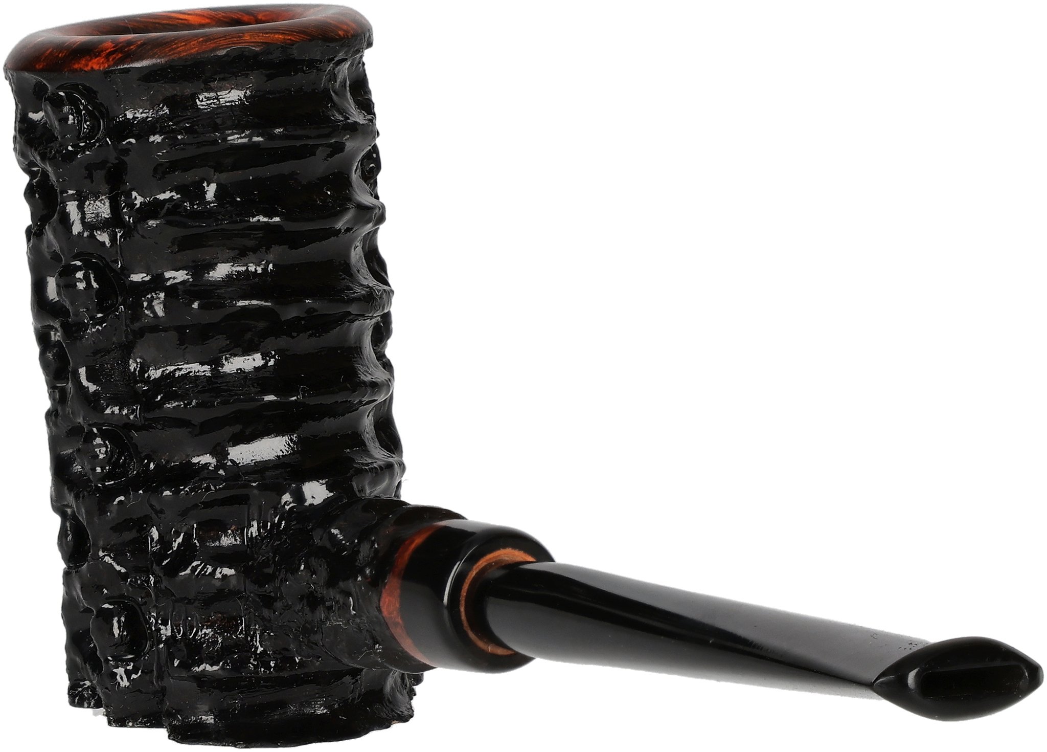 Tom Eltang Freehand Pfeifen Rustic Poker Schwarz_02