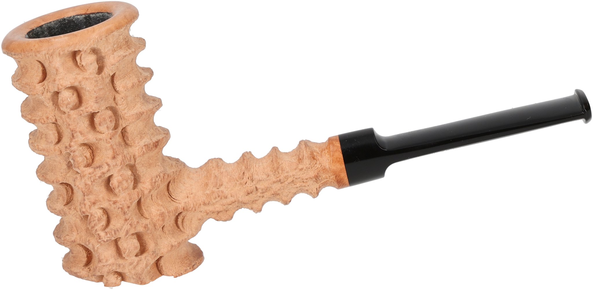 Tom Eltang Freehand Pfeifen Rustic Poker Hellbraun_01