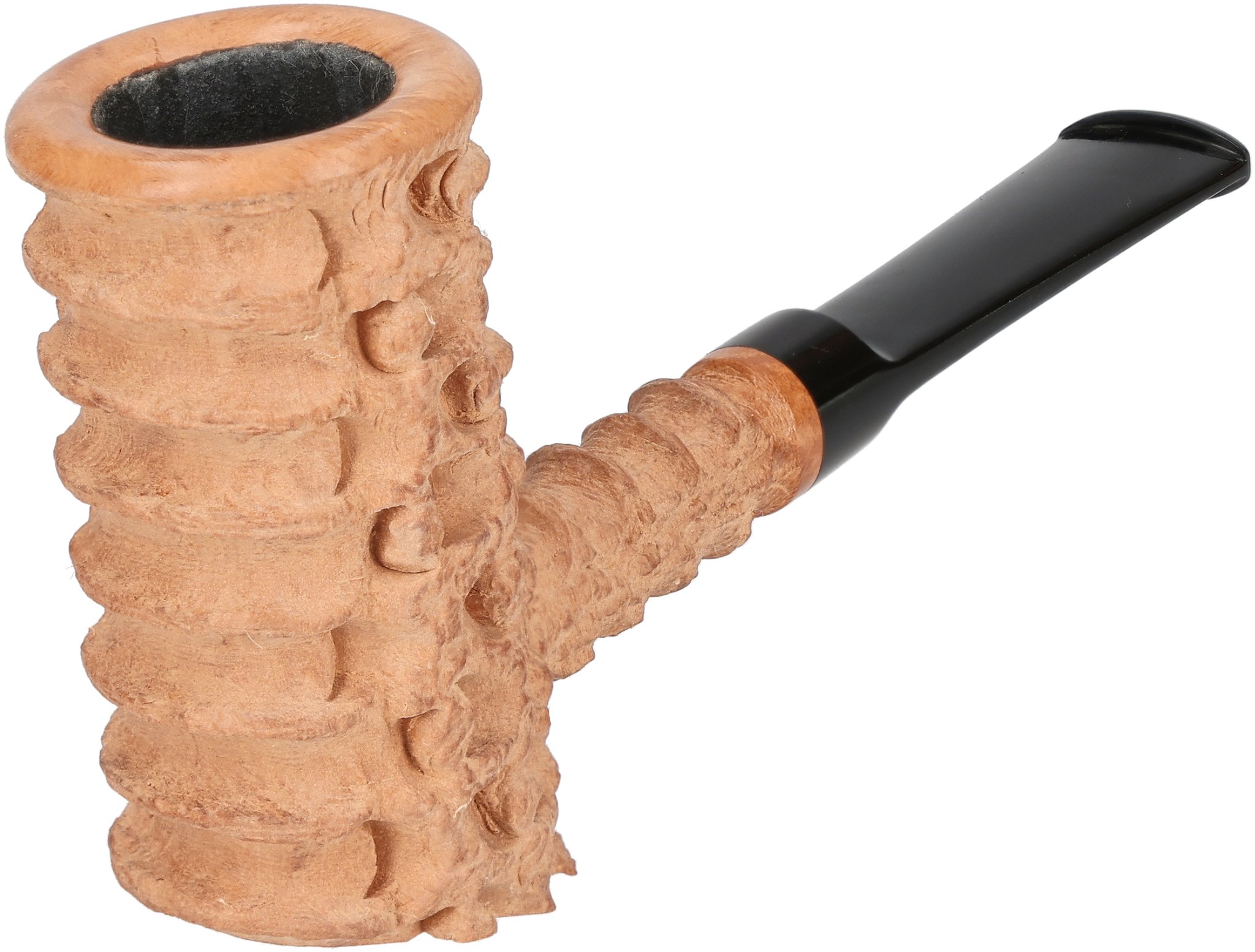 Tom Eltang Freehand Pfeifen Rustic Poker Hellbraun_03