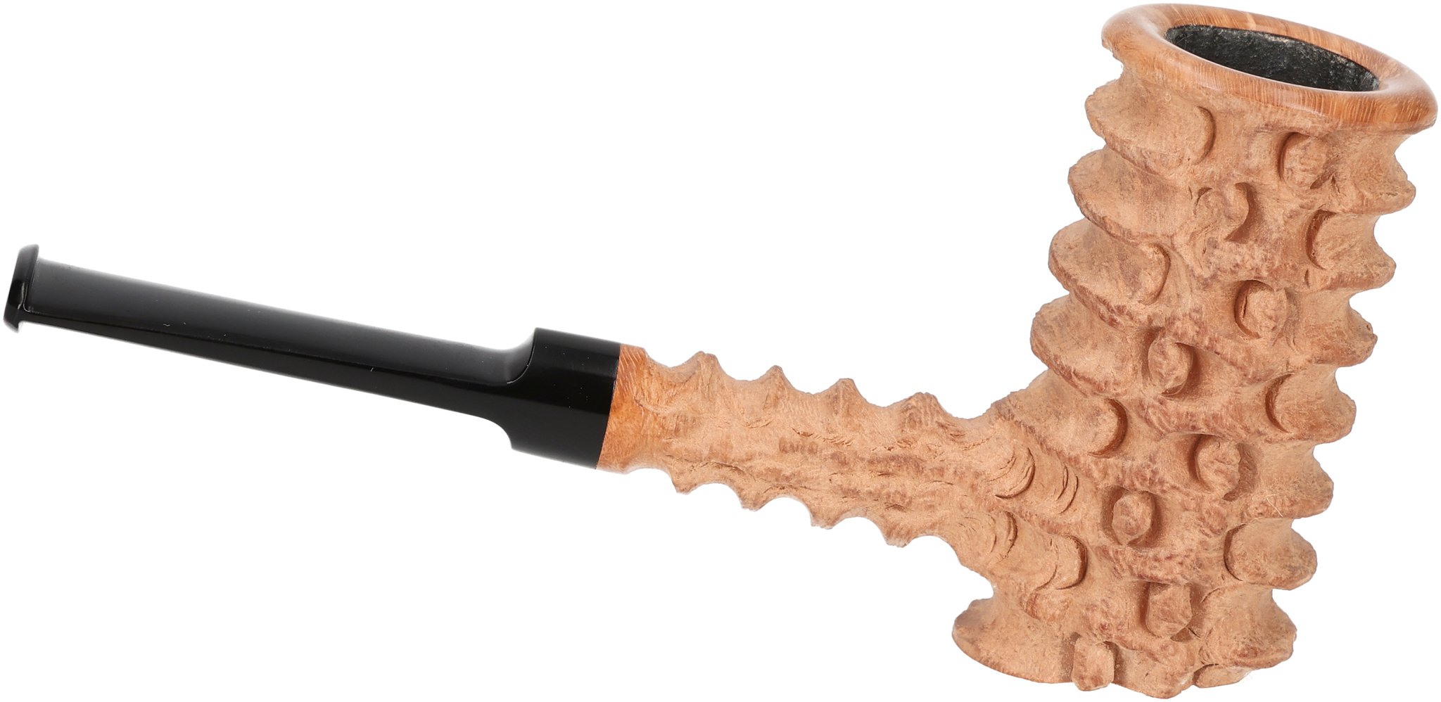 Tom Eltang Freehand Pfeifen Rustic Poker Hellbraun_04