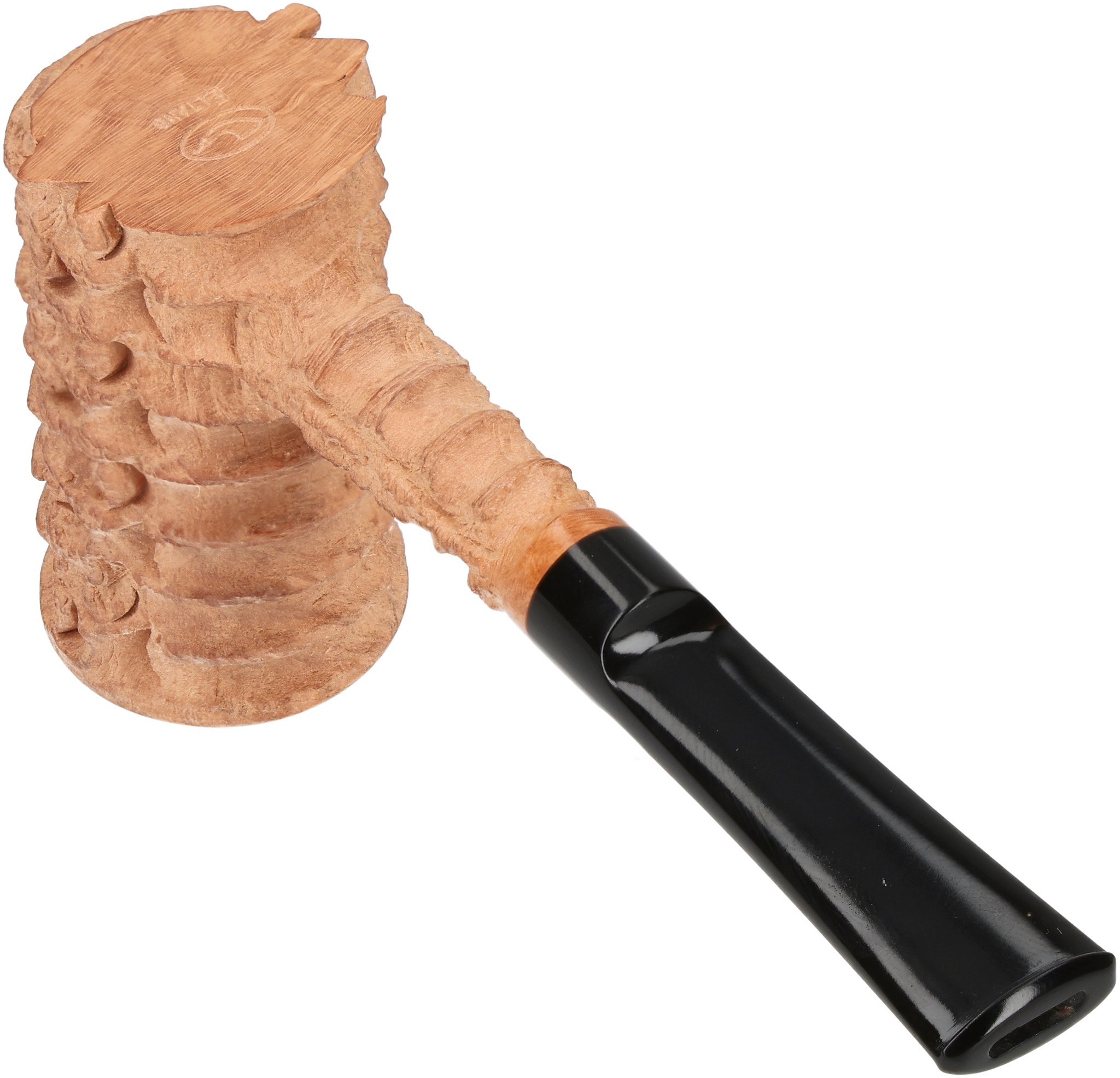 Tom Eltang Freehand Pfeifen Rustic Poker Hellbraun_05