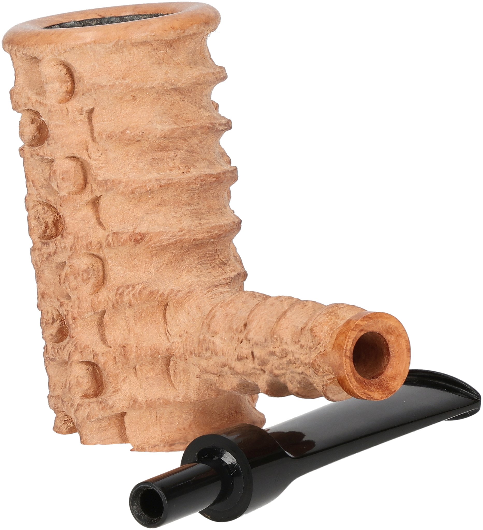 Tom Eltang Freehand Pfeifen Rustic Poker Hellbraun_06