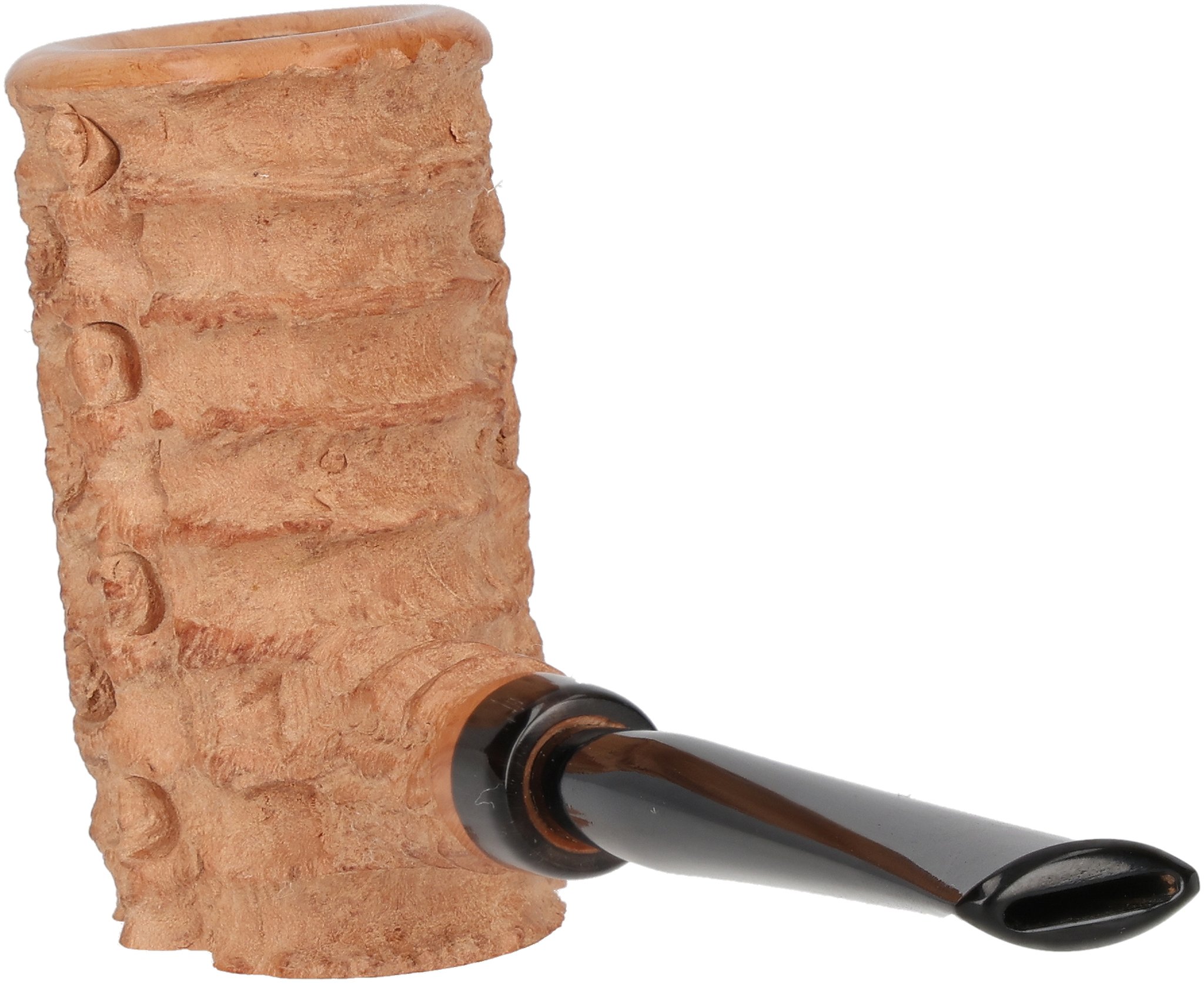 Tom Eltang Freehand Pfeifen Rustic Poker Hellbraun_02