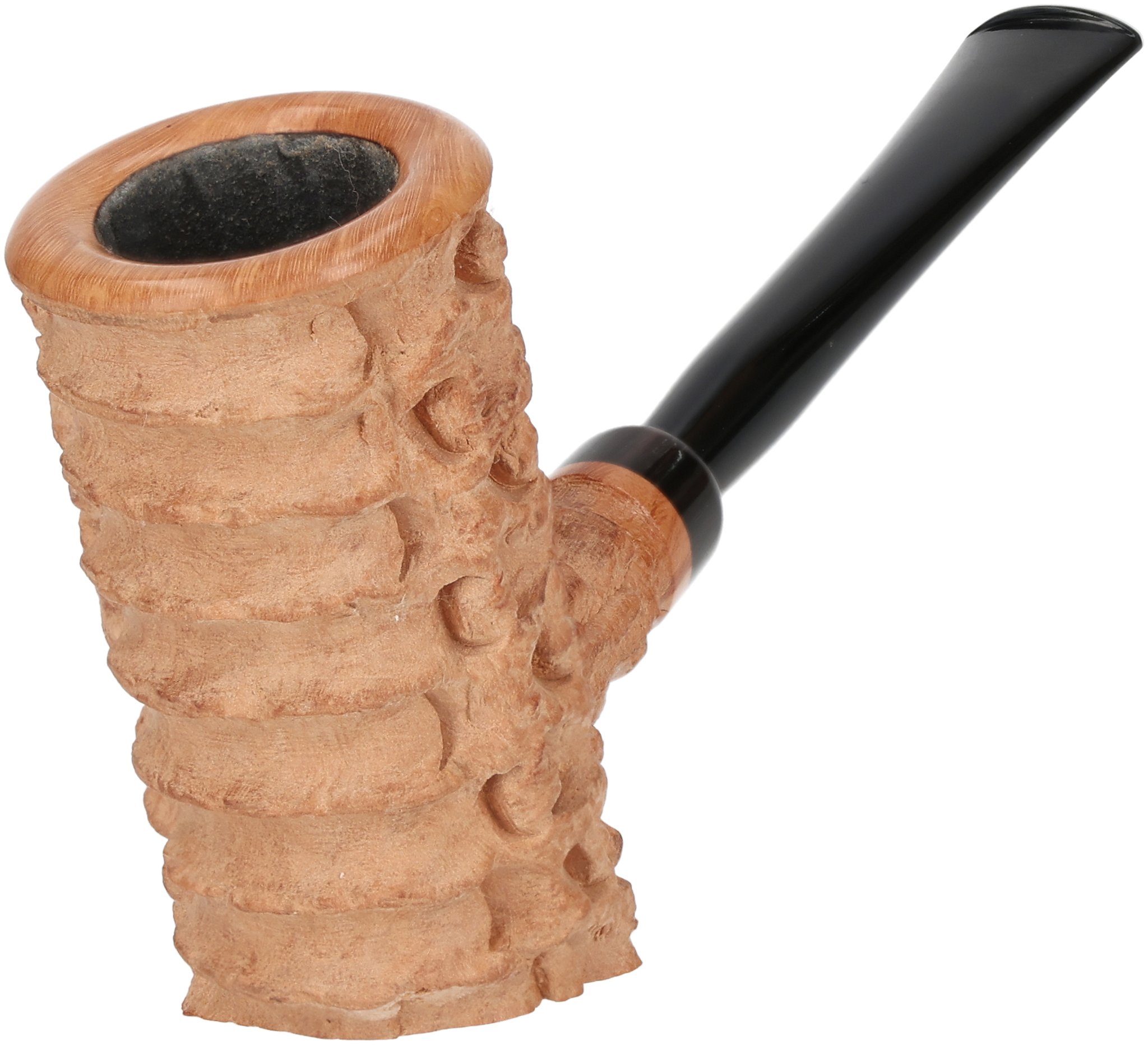 Tom Eltang Freehand Pfeifen Rustic Poker Hellbraun_03