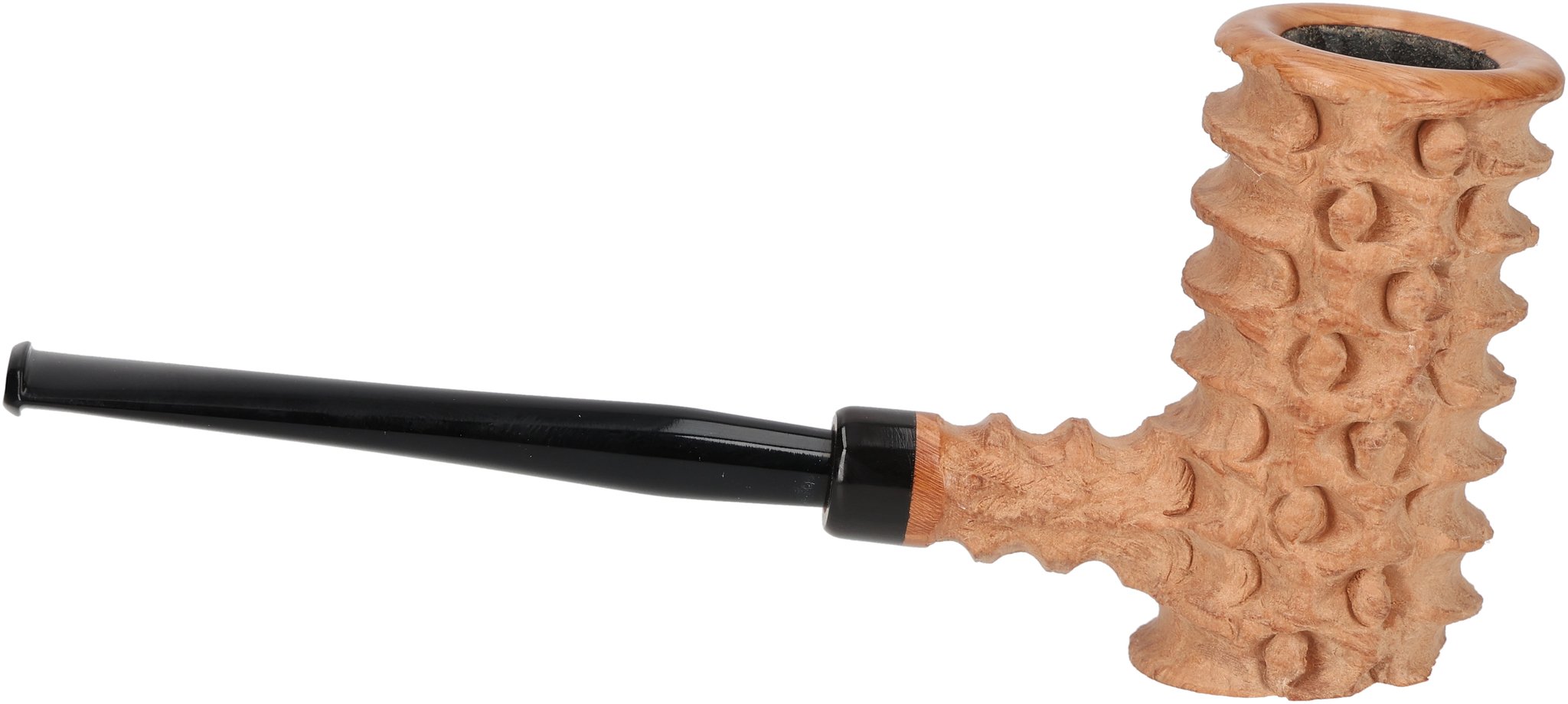 Tom Eltang Freehand Pfeifen Rustic Poker Hellbraun_04