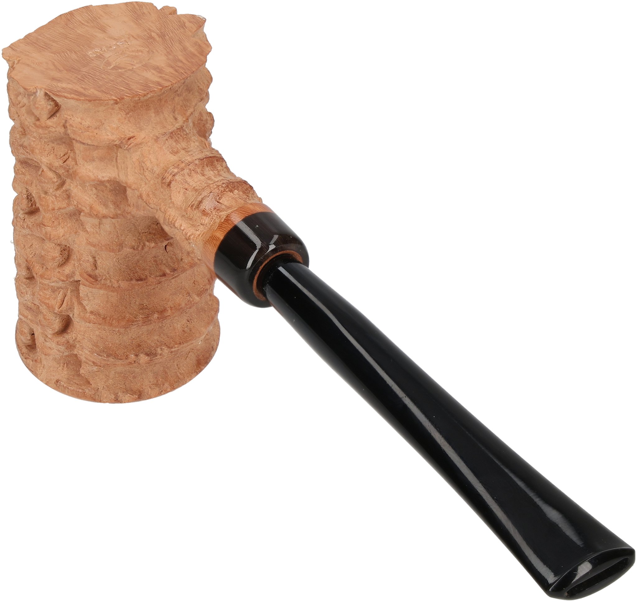 Tom Eltang Freehand Pfeifen Rustic Poker Hellbraun_05