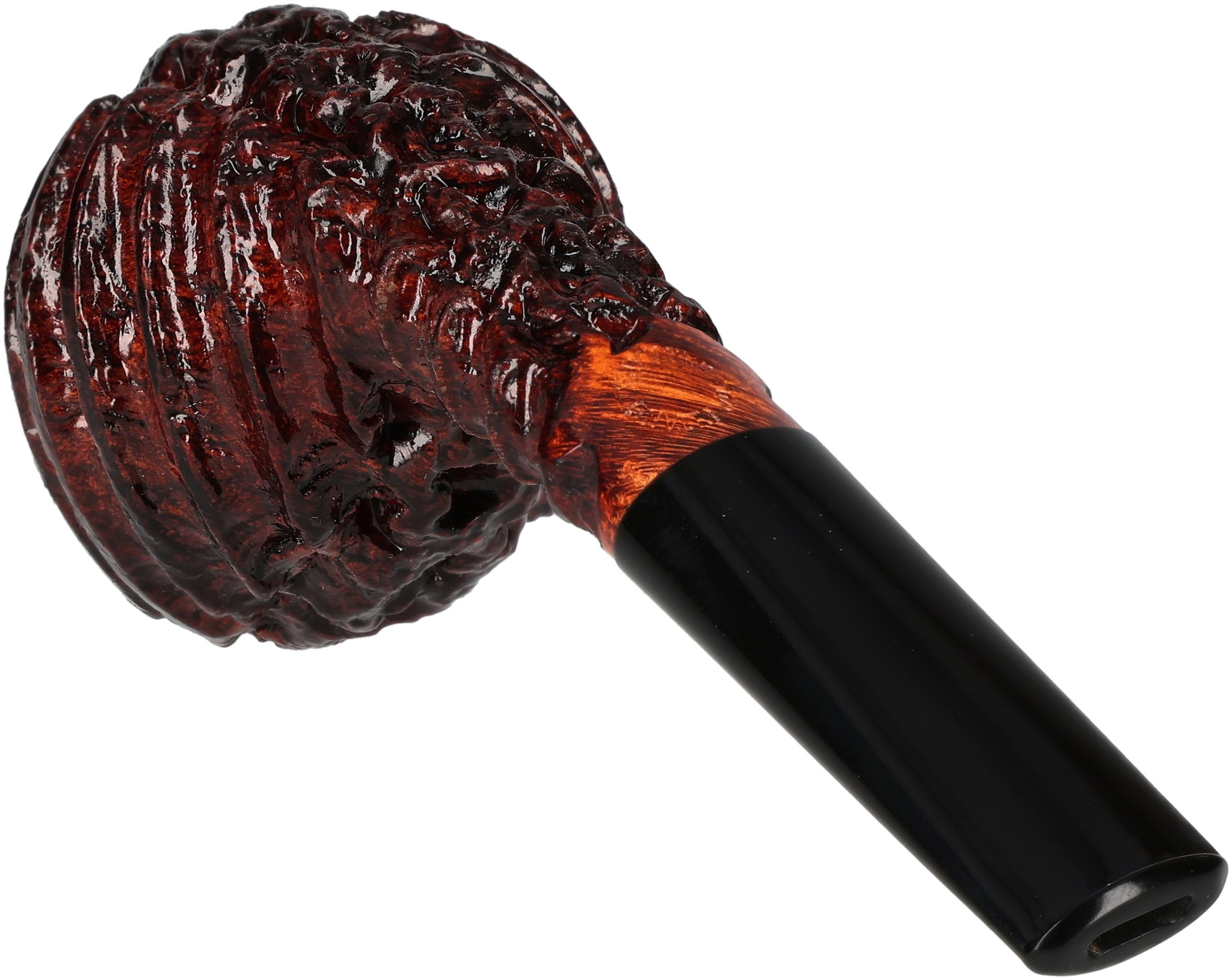 Tom Eltang Freehand Pfeifen Rustic Devils Anse Dunkelbraun_05